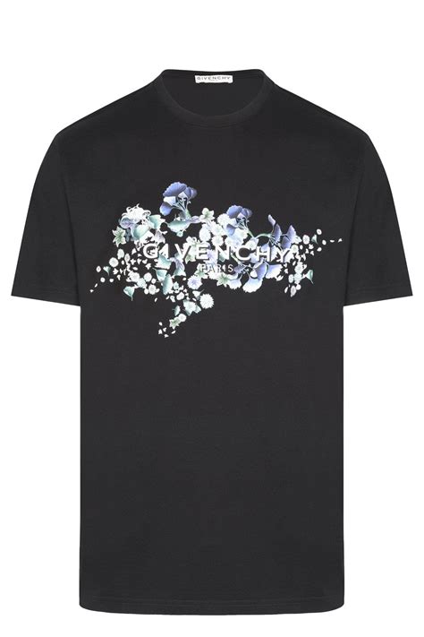 givenchy flower tshirt|givenchy graphic crewneck t shirt.